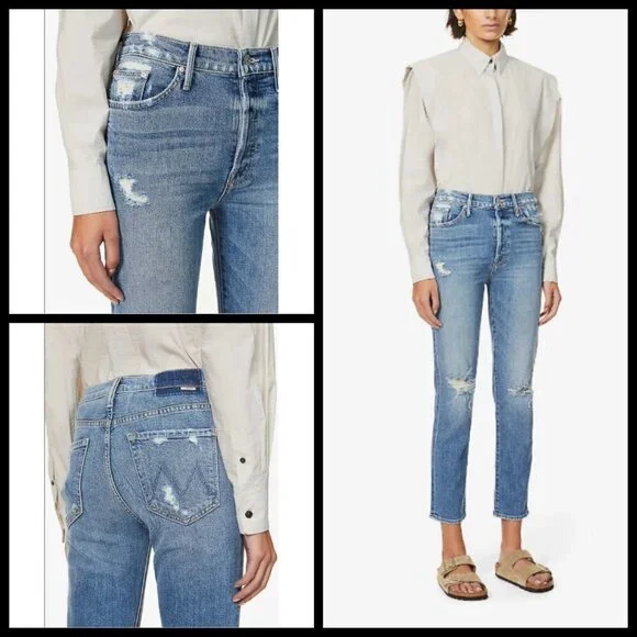 💕MOTHER SUPERIOR💕 The Trickster Ankle Jeans ~ On Holy Ground 26 NWOT